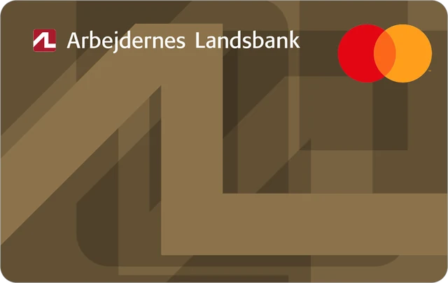 Arbejdernes Landsbank Mastercard Gold Basic, kortets forside