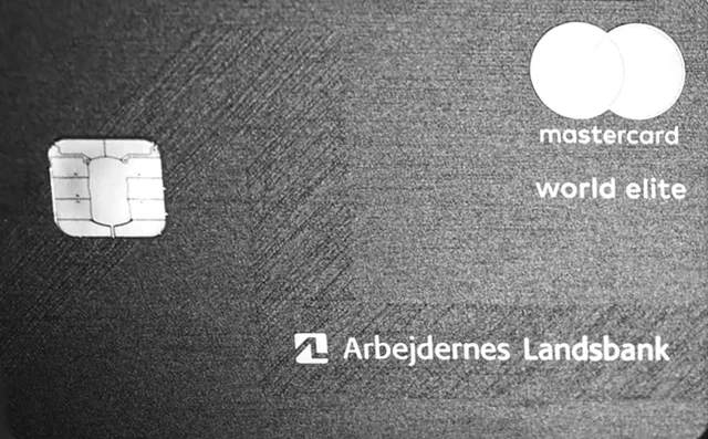 Arbejdernes Landsbank Mastercard World Elite, kortets forside