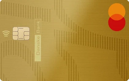 Danske Bank Mastercard Guld, kortets forside