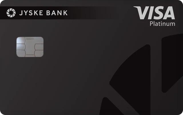 Jyske Bank Visa Credit Platinum, kortets forside