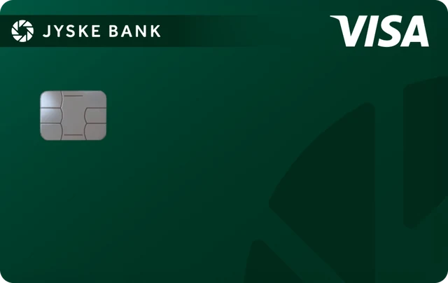 Jyske Bank Visa Credit, kortets forside
