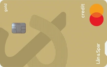 Lån & Spar Mastercard Guld, kortets forside
