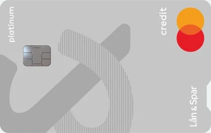 Lån & Spar Mastercard Platin, kortets forside