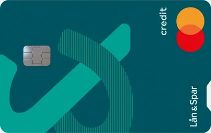 Lån & Spar Mastercard Standard, kortets forside