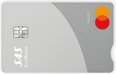 SAS EuroBonus World Mastercard Premium, kortets forside