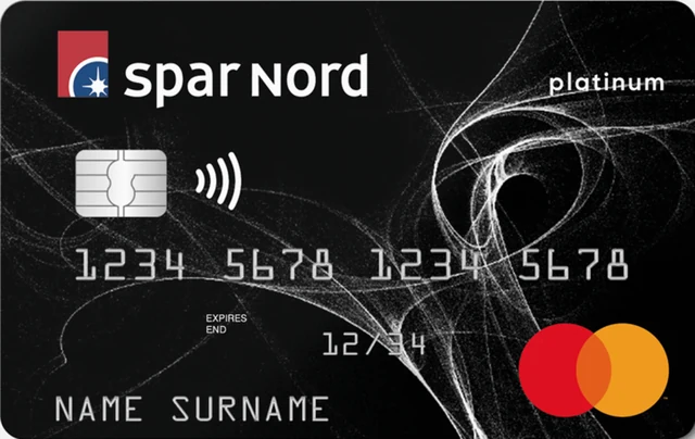 Spar Nord Mastercard Platinum, kortets forside